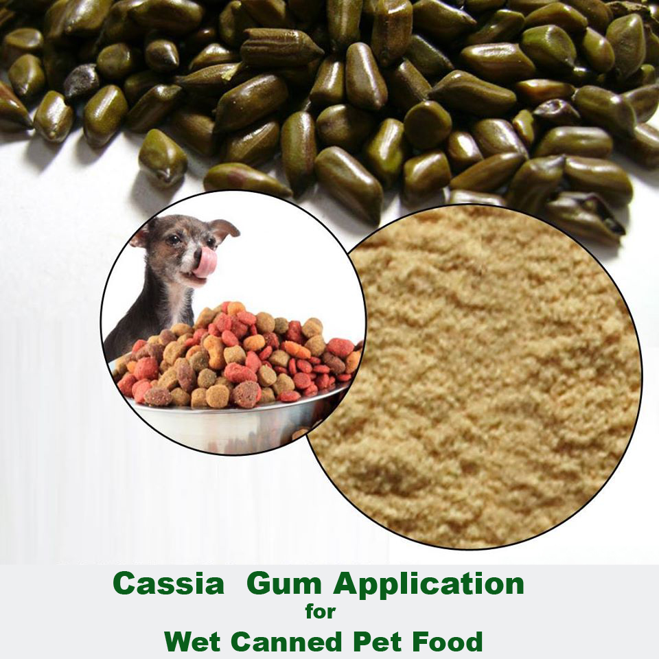 Cassia Gum Application for Wet Canned Pet Food