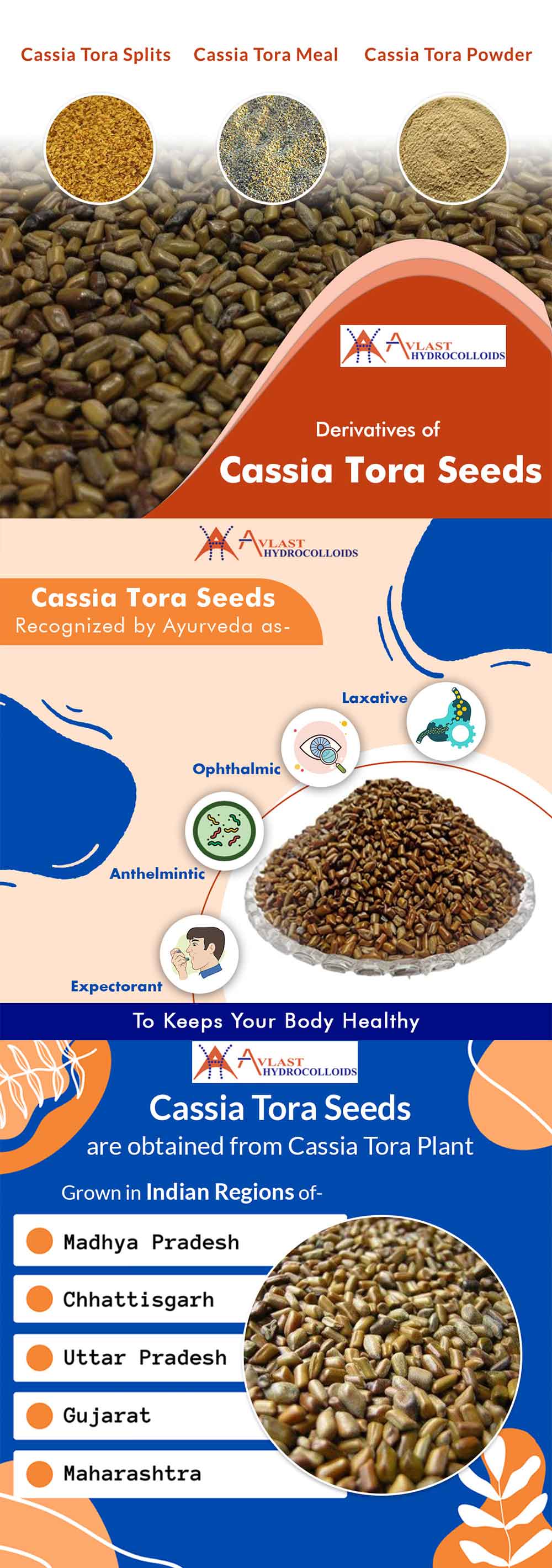 Cassia Tora Powder can be used in the treatment of various Ailments