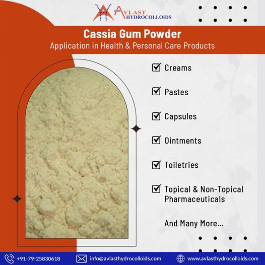 cassia gum powder applications