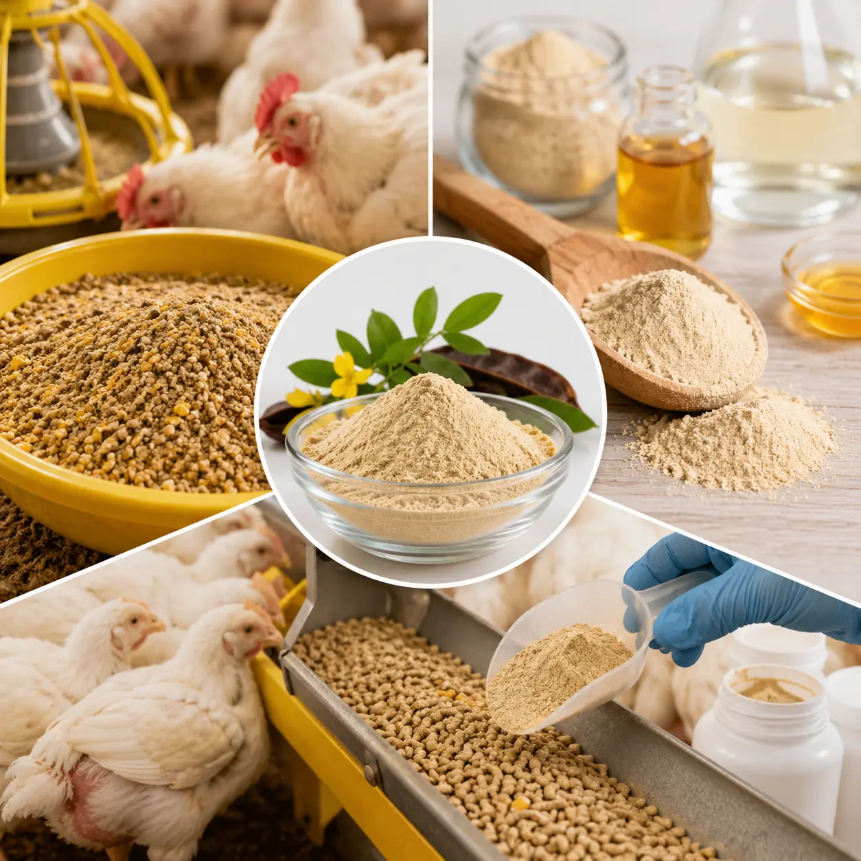 Modern agricultural feed manufacturing line processing dense poultry nutrition options