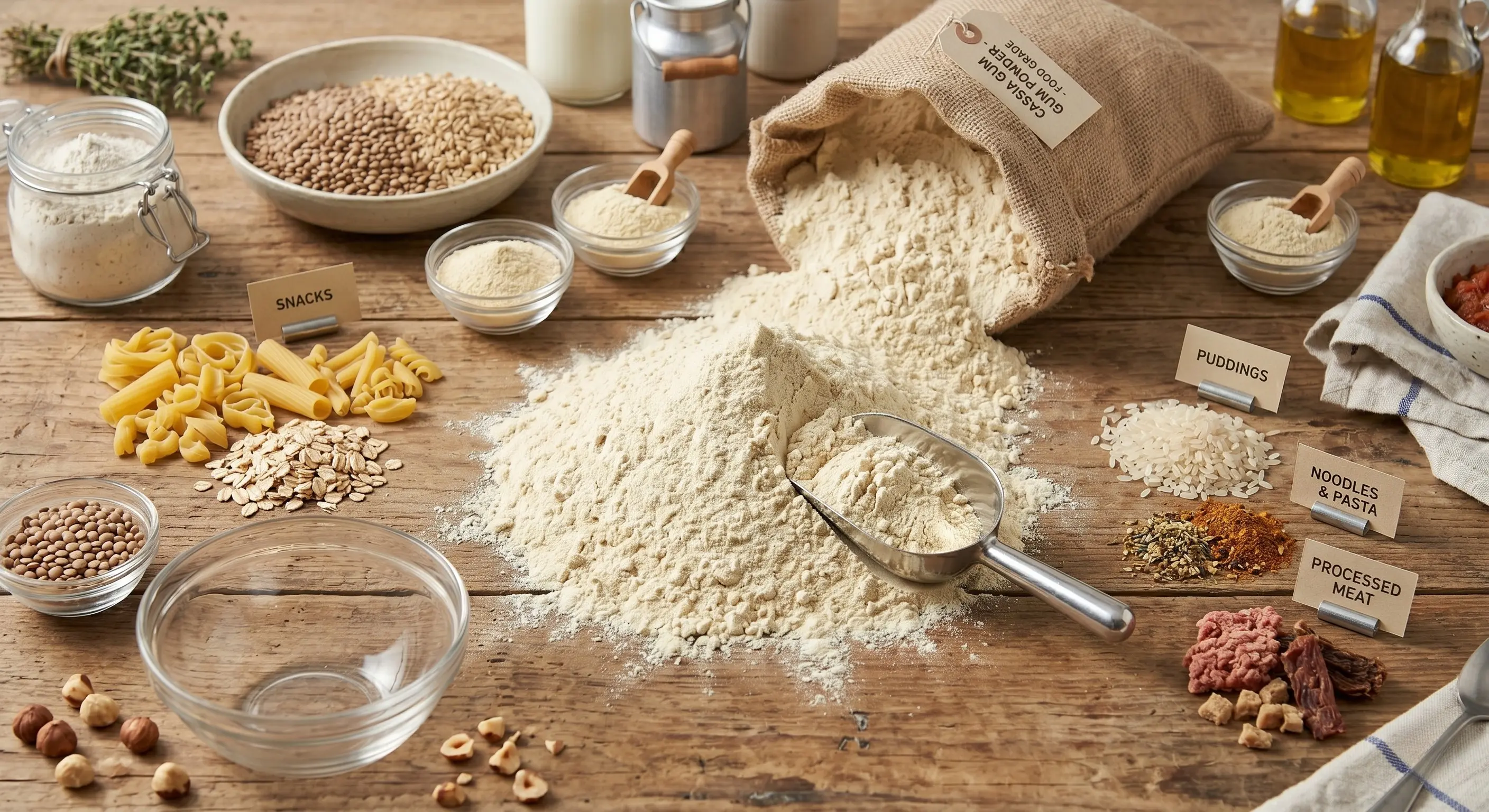 Premium Food-Grade Cassia Gum Powder for stabilizing and thickening food applications