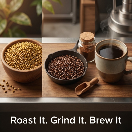 Industrial roasting and grinding of Cassia Tora seeds